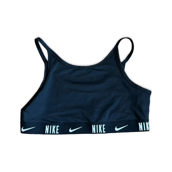 Youth Girls Nike Black Sports Bra | Cheerleader Practice Wear | Size XL - Picture 4 of 7